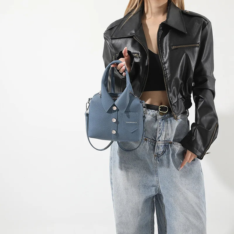 Square Compact Shoulder & Crossbody Bag | Unique Design High Quality Handbag for Women (Designer Style Bolso)