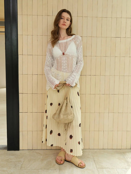 Vintage Inspired Women's Knit Top