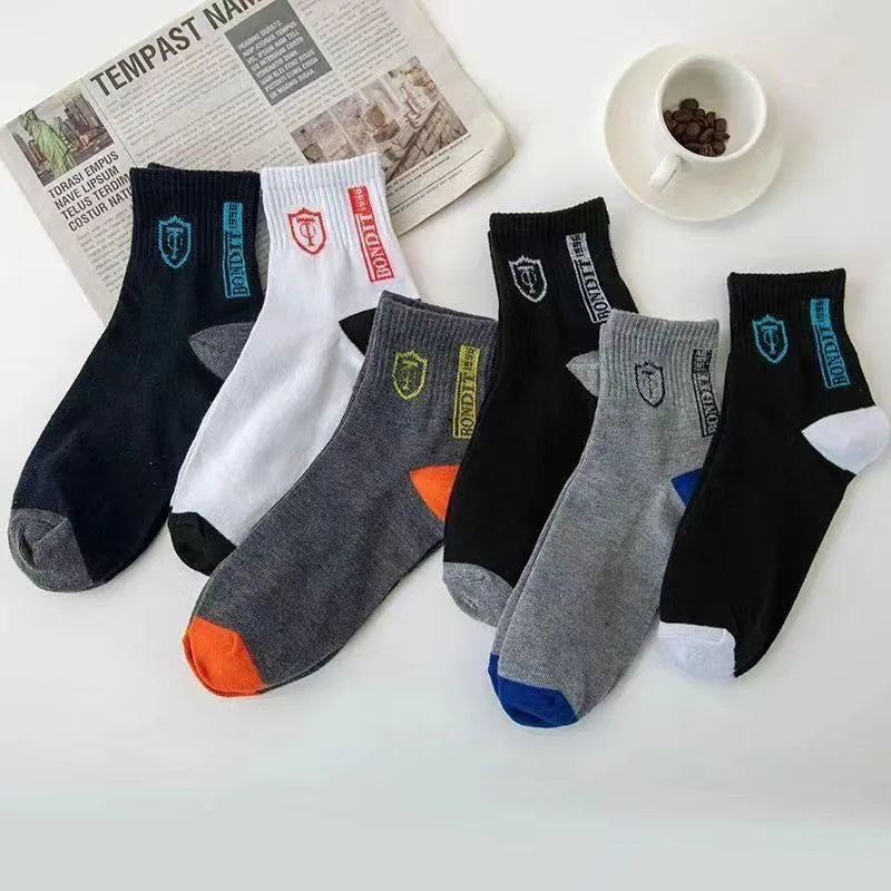 Men's Breathable Basketball Crew Socks — 5 or 10 Pairs