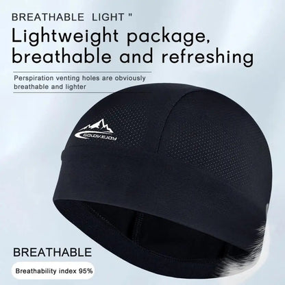 Breathable Cooling Skull Cap — Quick-Dry Cycling & Sports Helmet Liner