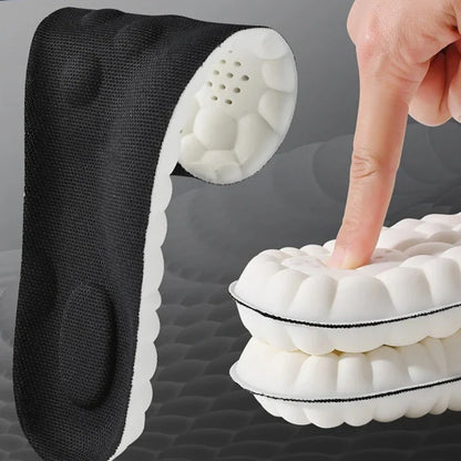 Insoles High Elasticity Latex Sport Soft Shoe Pads Arch Support Orthotic Insoles Breathable Deodorant Shock Absorption Cushion