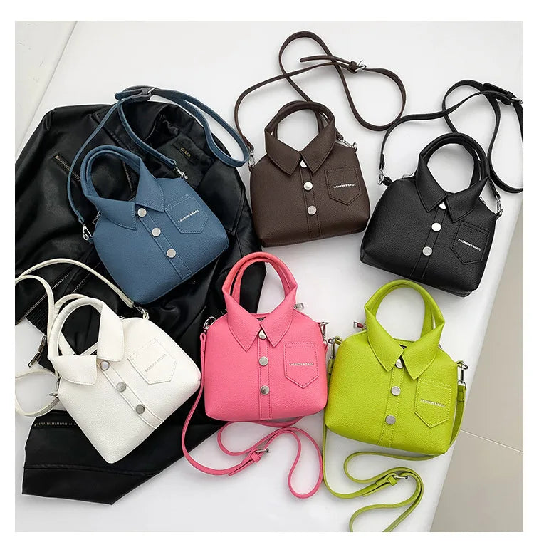 Square Compact Shoulder & Crossbody Bag | Unique Design High Quality Handbag for Women (Designer Style Bolso)