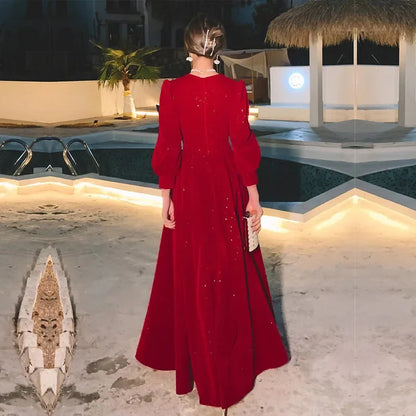 Luxury Red Ceremony Gown