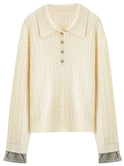 Twist Knit Cable Stitch Sweater