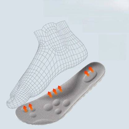 Insoles High Elasticity Latex Sport Soft Shoe Pads Arch Support Orthotic Insoles Breathable Deodorant Shock Absorption Cushion