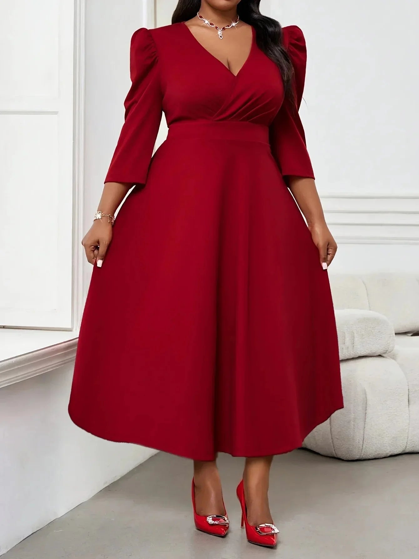 Elegant Red Event Dress