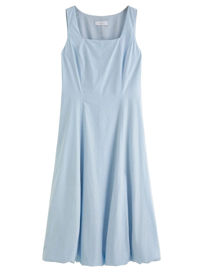 Elegant Plus Size Sleeveless Maxi High Waist Dress