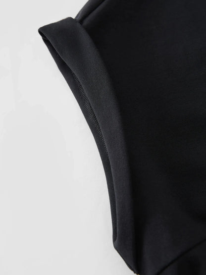 Elegant Plus Size Double-Layer Dress Summer Office Wear
