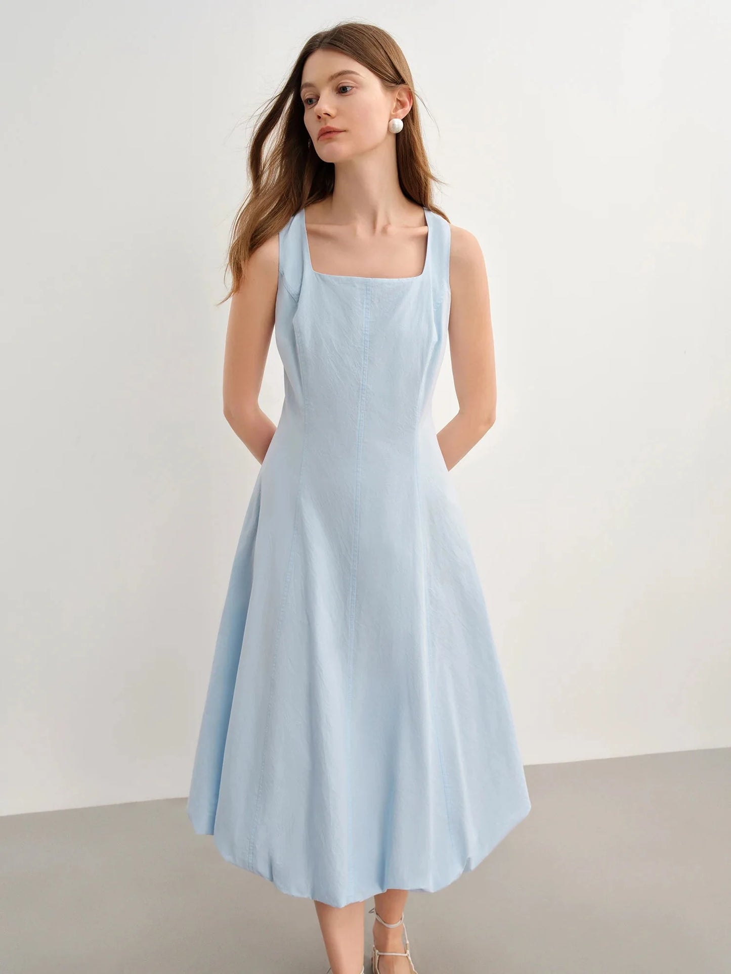 Elegant Plus Size Sleeveless Maxi High Waist Dress