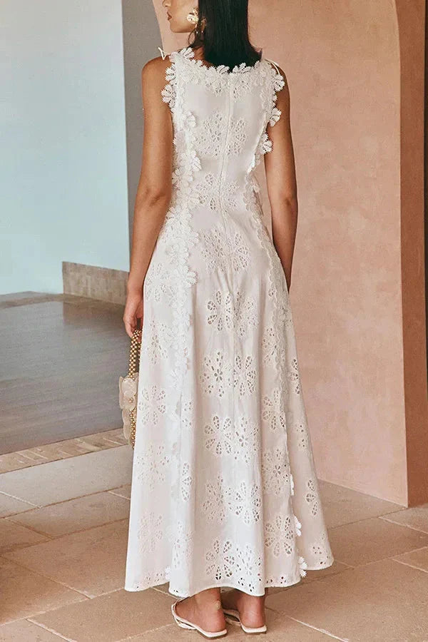Lilly Lace Embroidered Sun Dress