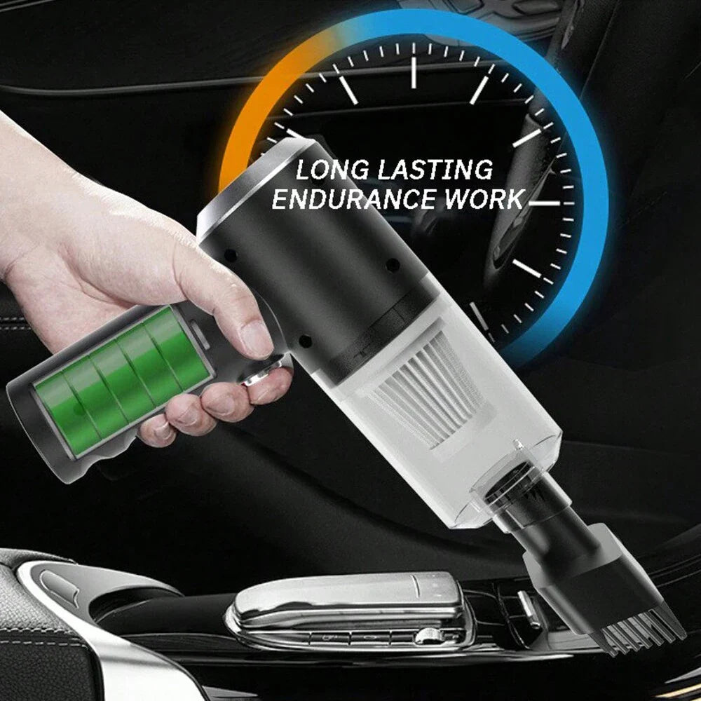 3-in-1 Portable Vacuum Cleaner – USB Rechargeable for Car & Home