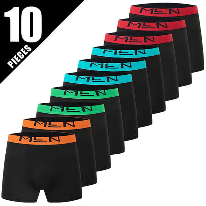 Men's Boxer Briefs Multi-Pack | Comfortable Elastic Waist Underwear