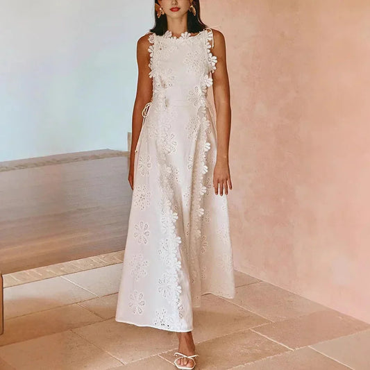 Lilly Lace Embroidered Sun Dress