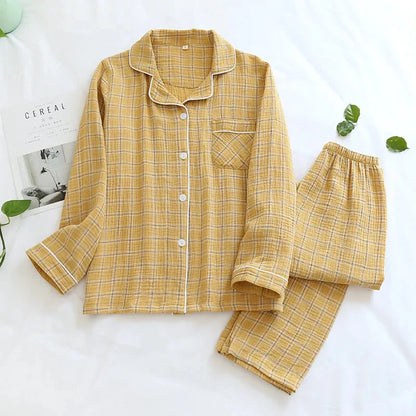 Couple's Pure Cotton Crepe Pajama Set