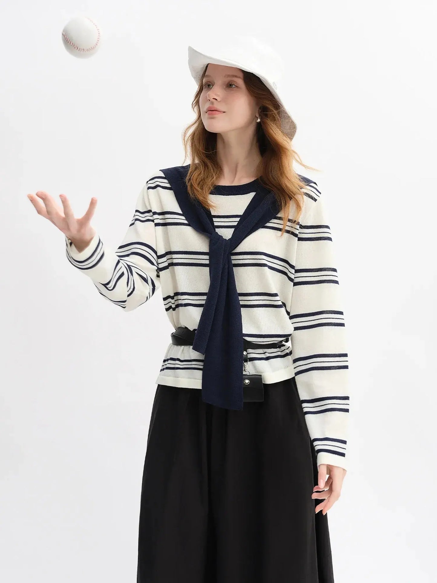 3-Piece Sweater, Skirt, and Shawl Set