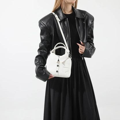 Square Compact Shoulder & Crossbody Bag | Unique Design High Quality Handbag for Women (Designer Style Bolso)