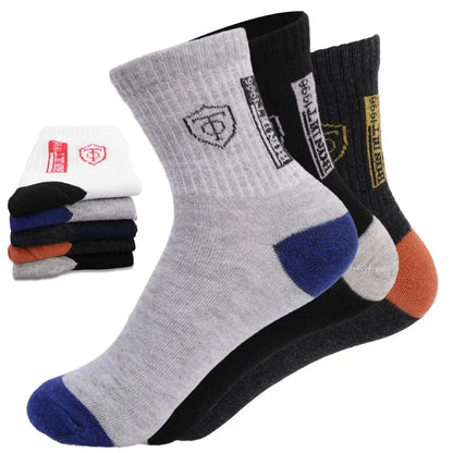 Men's Breathable Basketball Crew Socks — 5 or 10 Pairs