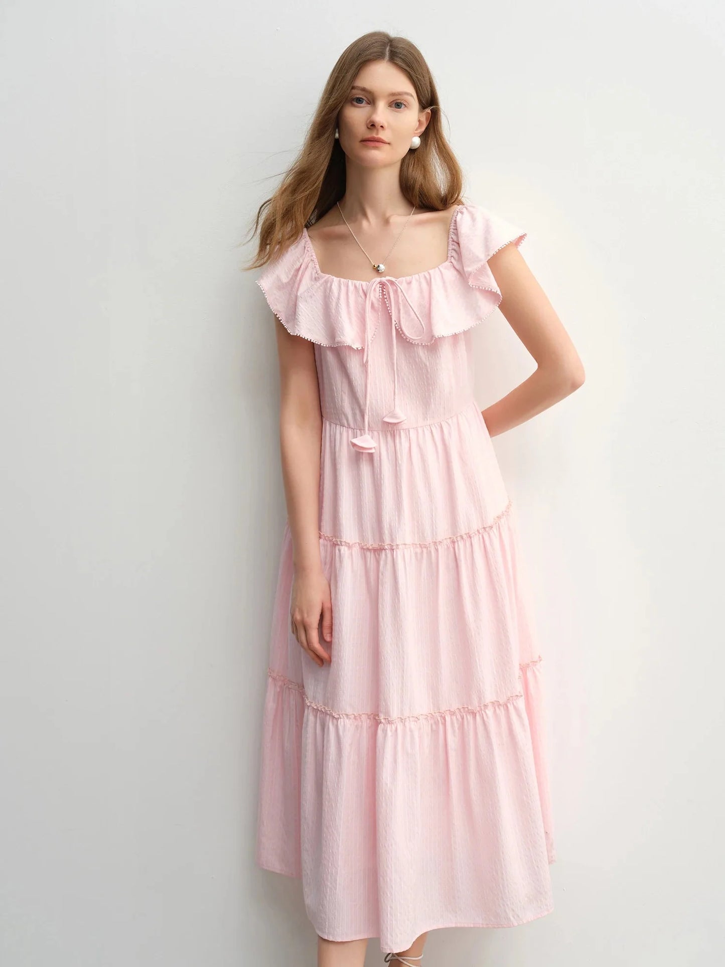 Plus Size Ruffled Maxi Dress Elegant Summer Style