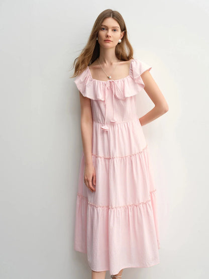 Plus Size Ruffled Maxi Dress Elegant Summer Style