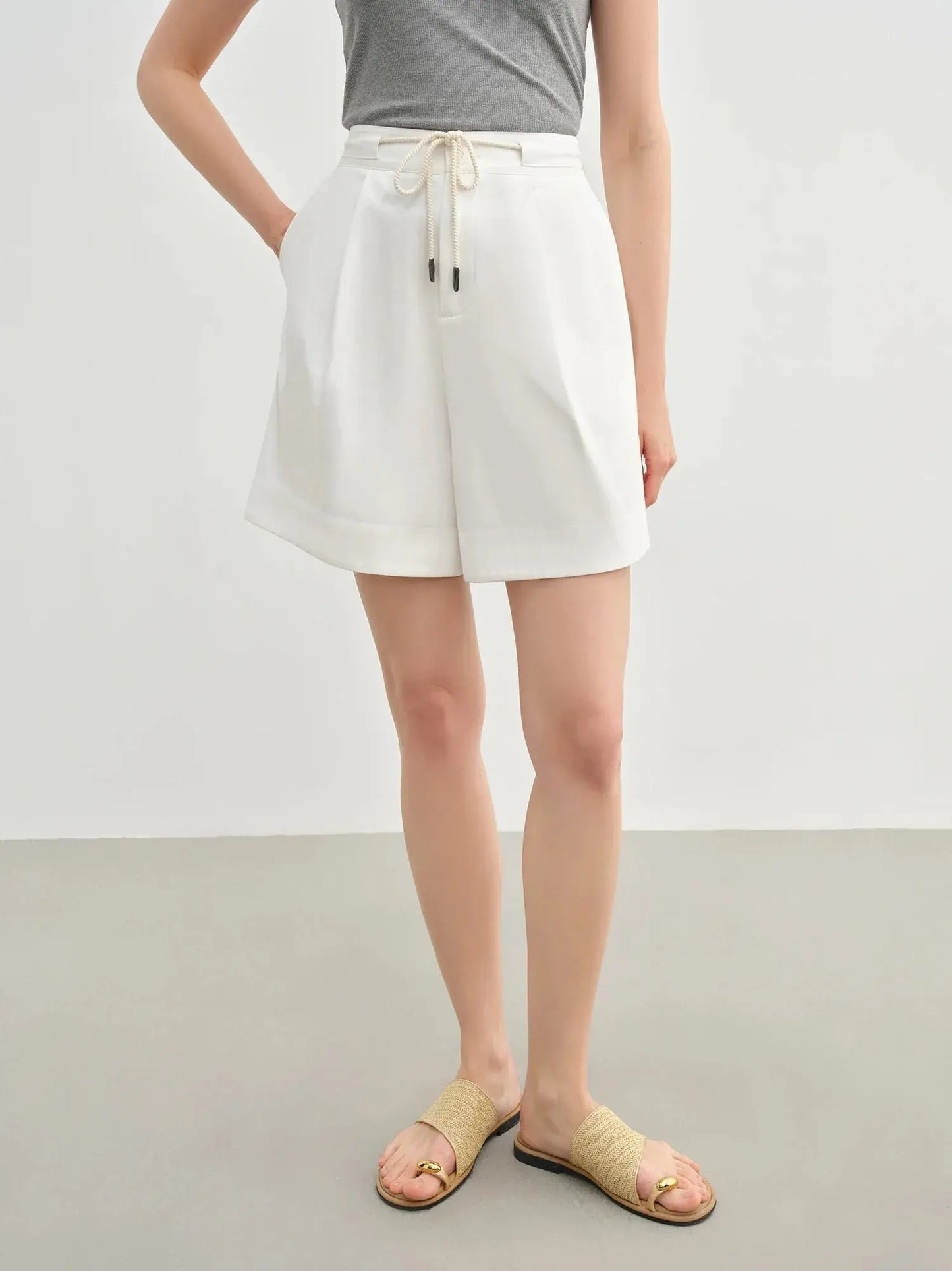 New Summer Loose Fit Drawstring Shorts