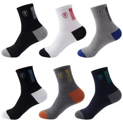 Men's Breathable Basketball Crew Socks — 5 or 10 Pairs