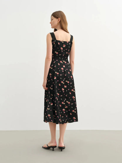 Plus-Size Lace Strapless Dress Slimming Summer Long Dress