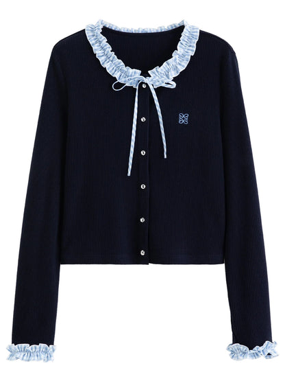 2-Piece Knit Cardigan & Strap Dress Set Spring Slim-Fit