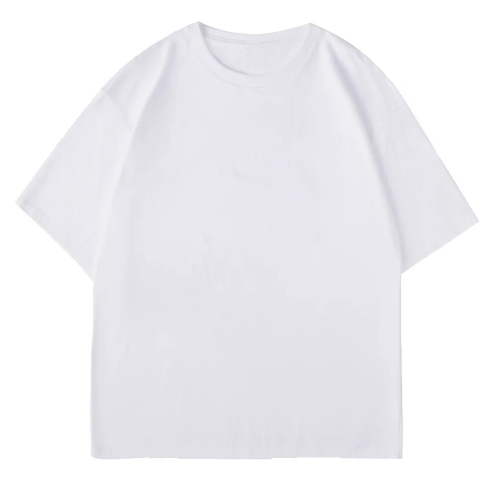 Men's 100% Cotton Solid Crew Neck T-Shirt — Casual Summer Tee