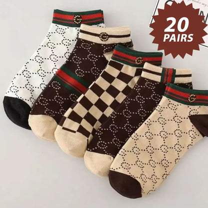 Men's Low-Cut Socks Multi-Pack | Breathable, Anti-Odor (5–20 Pairs)