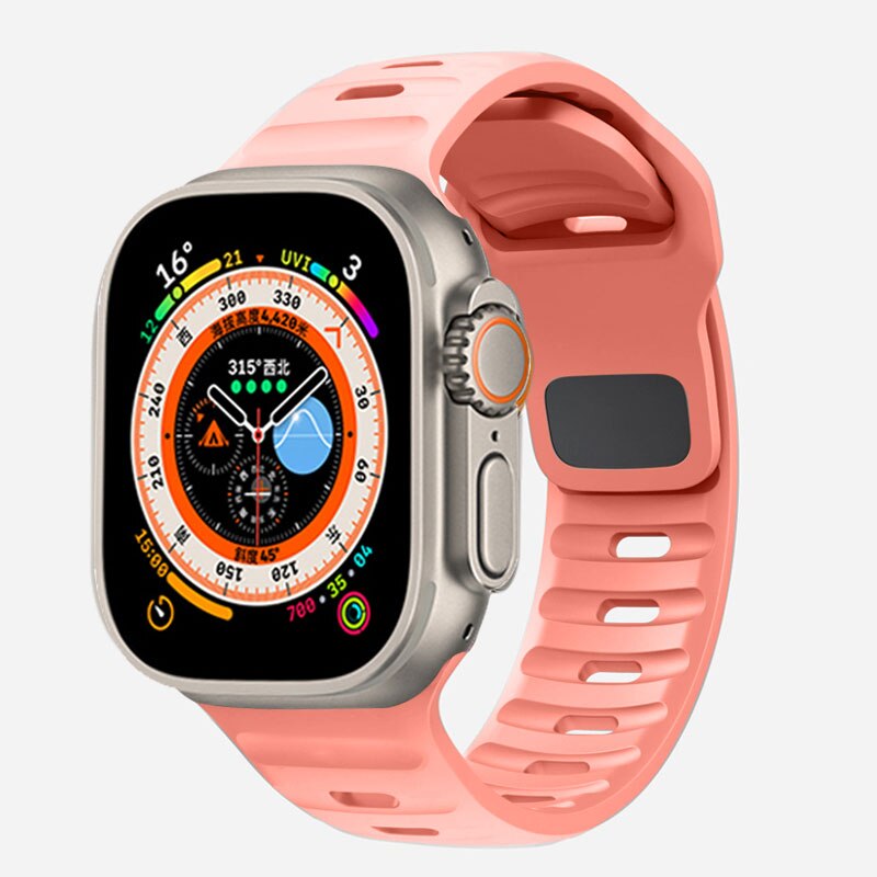 Silicone Sport Apple Watch Band Series 11/10/9/8/7/6/5/4/ SE / Ultra 1/2/3