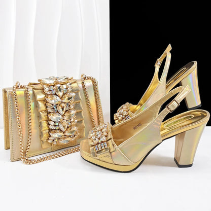 Lastest Italian Shoes with Matching Bag Set HFG1-2