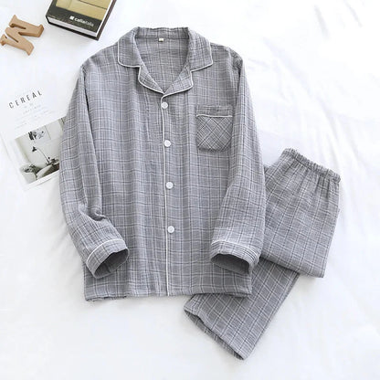 Couple's Pure Cotton Crepe Pajama Set
