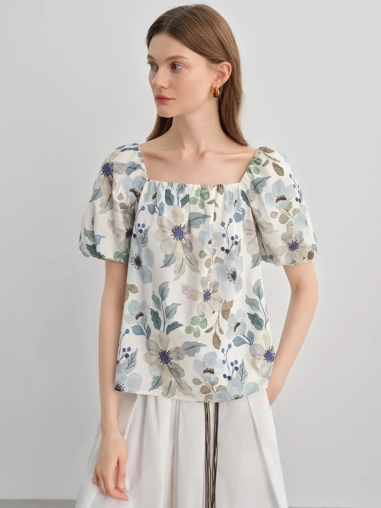 Floral Bud Two-Way Shirt