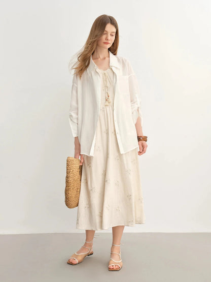 Boho Lace-Up Strappy Maxi Dress Summer Fashion