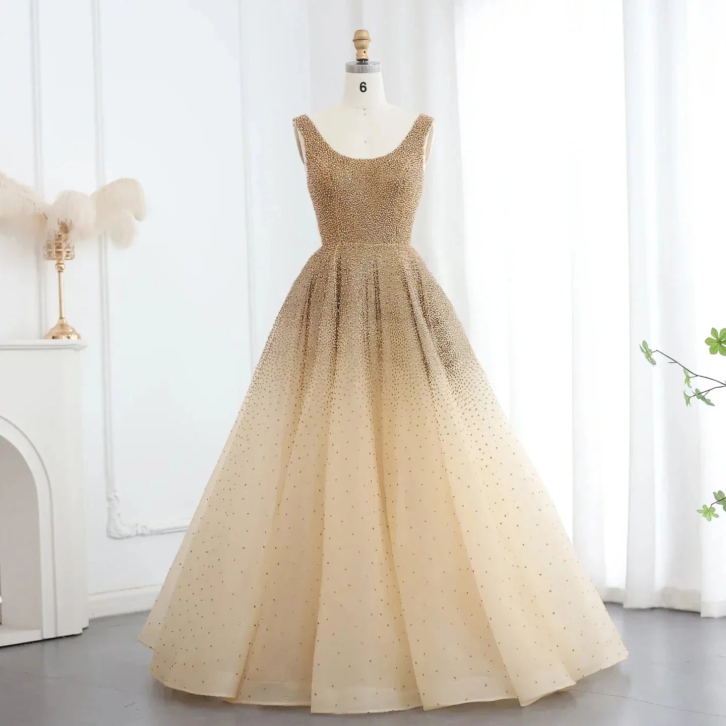 Holiday Cheer Crystal Ball Gown