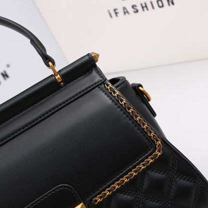 Women's Handbag New Autumn & Winter | High-End Light Luxury Diamond Grid Small Square Bag (Shoulder & Crossbody)