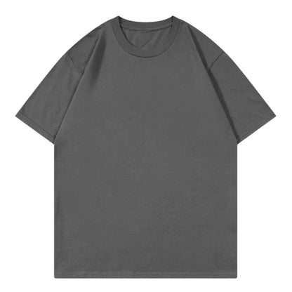 Men's 100% Cotton Solid Crew Neck T-Shirt — Casual Summer Tee