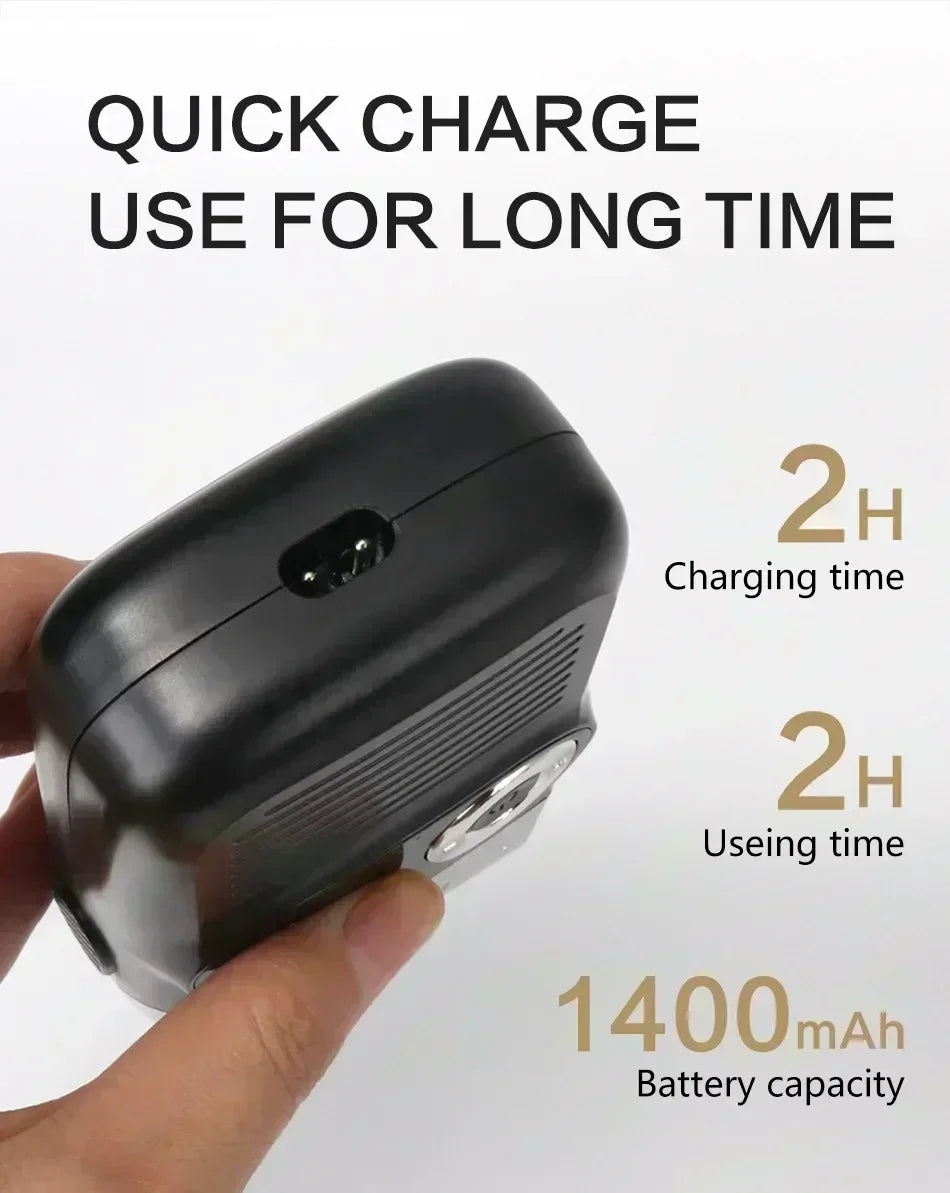 Kemei Professional Hair Clipper – LCD Display, Cordless Electric Trimmer