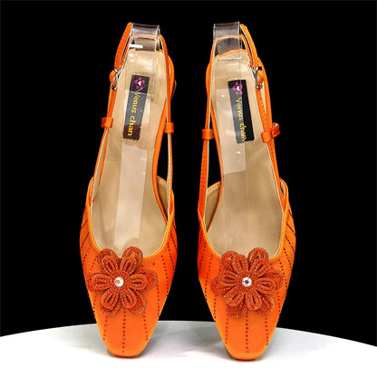 Italian Fashion Women's Elegant Heels & Clutch Bag Set EDS317