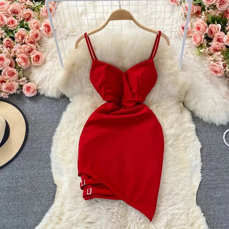 Lady In Red Mini Dress