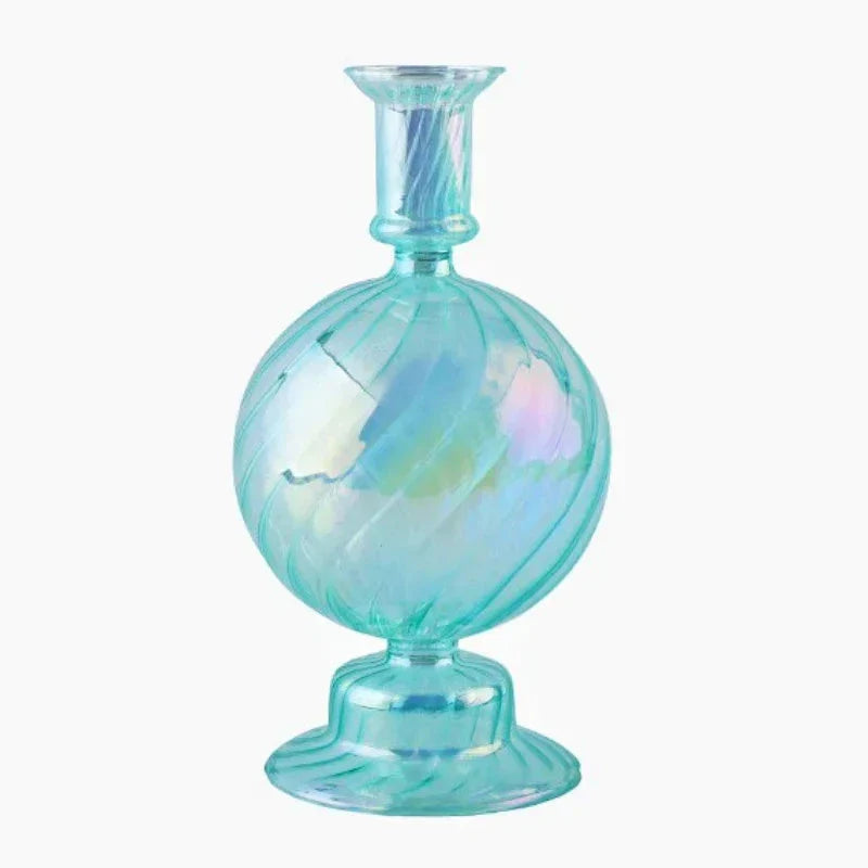 Floriddle Retro Candlesticks Taper Candle Holders Tall Candlesticks Decoration Party Glass Vase Home Decor Wedding Decoration