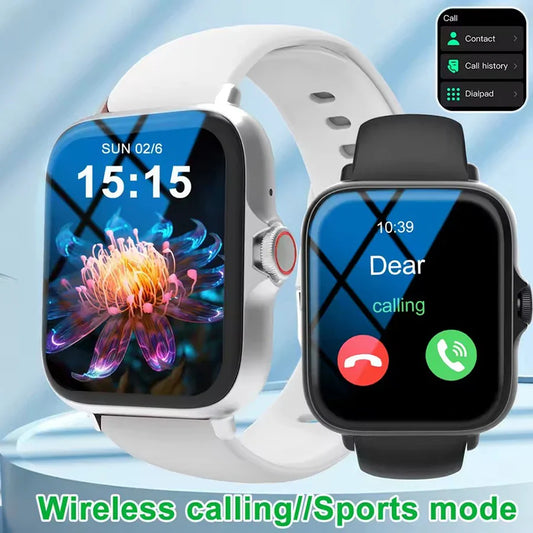 Full Touch Screen Fitness Smart Watch | Bluetooth Call, Heart Rate & Sleep Tracker