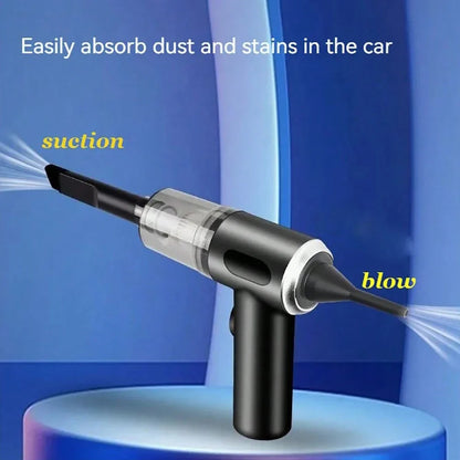 3-in-1 Portable Vacuum Cleaner – USB Rechargeable for Car & Home