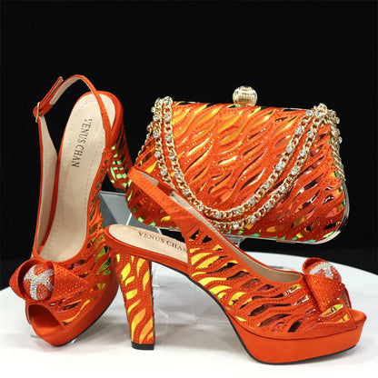 Latest Shoes and Matching Bags Set HJK1-58
