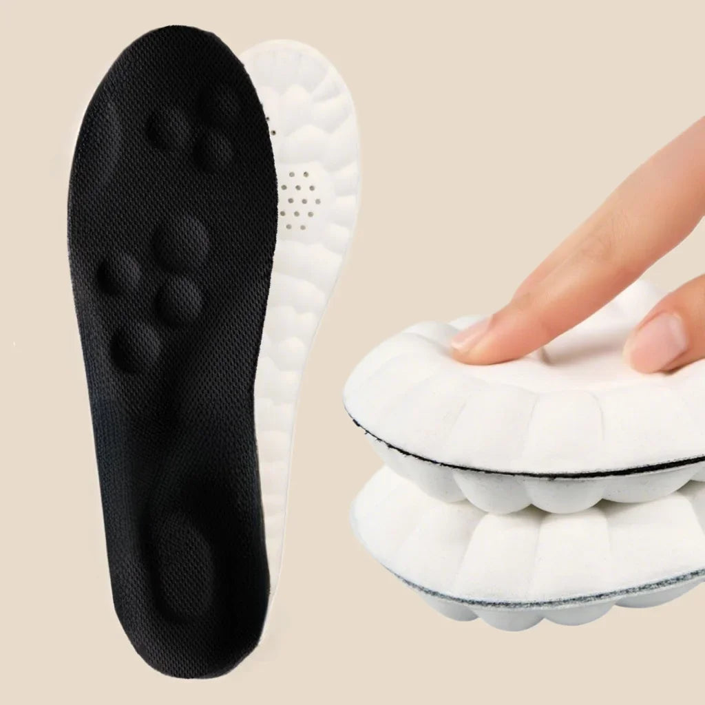 Insoles High Elasticity Latex Sport Soft Shoe Pads Arch Support Orthotic Insoles Breathable Deodorant Shock Absorption Cushion