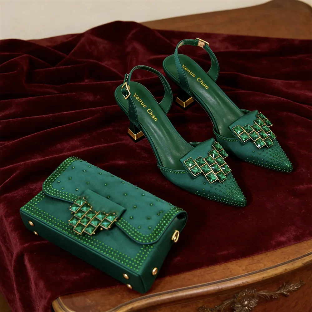 Italian Design Women's High Heels & Matching Bag Set EDS70