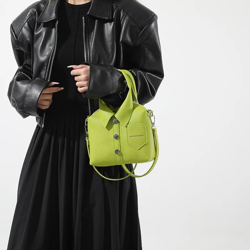Square Compact Shoulder & Crossbody Bag | Unique Design High Quality Handbag for Women (Designer Style Bolso)