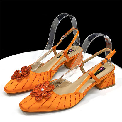 Italian Fashion Women's Elegant Heels & Clutch Bag Set EDS317