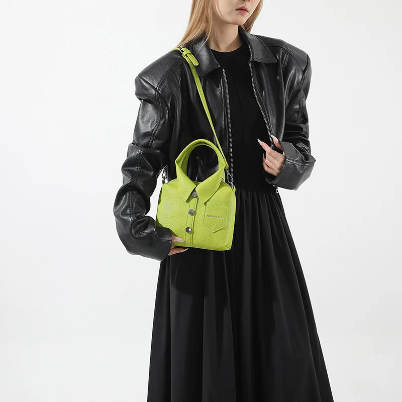 Square Compact Shoulder & Crossbody Bag | Unique Design High Quality Handbag for Women (Designer Style Bolso)