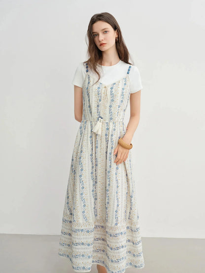 Textured Bead Sundress Fluid Tassel Resort Wear